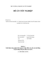 THIẾT kế TRANG bị điện   tự  ĐỘNG HOÁ CHO hệ THỐNG TRUYỀN ĐỘNG NÂNG hạ điện cực lò hồ QUANG