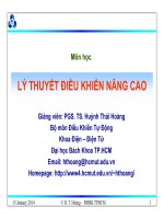 Chuong 2 Lý thuyết điều khiển nâng cao