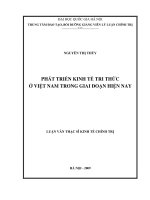 Phát triển kinh tế tri thức ở Việt Nam trong giai đoạn hiện nay