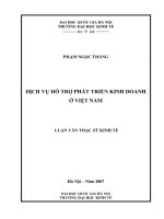 Dịch vụ hỗ trợ phát triển kinh doanh ở Việt Nam