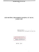 Dẫn đường cho robot di động sử dụng logic mờ