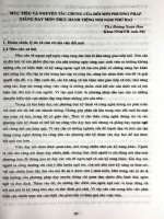 Mục tiêu và nguyên tắc chung của đổi mới phương pháp giảng dạy môn thực hành tiếng nói năm thứ hai