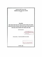Ứng dụng hàm phân tích điều hòa mô phỏng dao động dòng chảy một số sông lớn ở Việt Nam và ứng dụng nó vào khai thác nguồn thủy năng Việt Nam