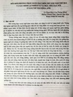 Đổi mới phương pháp giảng dạy môn THT nói năm thứ hai và xác định lại nhiệm vụ và mục tiêu dạy nói ở năm thứ hai Khoa Anh