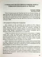 L'utilisation Des Documents iconiques , Dans La Formation D'excellence Au Viet Nam