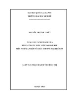 Năng lực cạnh tranh của Tổng Công ty Giấy Việt Nam sau khi Việt Nam gia nhập tổ chức Thương mại Thế giới