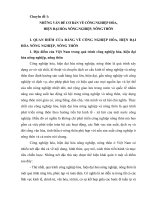 Những vấn đề cơ bản về công nghiệp hóa, hiện đại hóa nông nghiệp, nông thôn