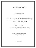 Đào tạo nguồn nhân lực công nghệ thông tin ở Việt Nam