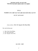 Nghiên cứu chế tạo vật liệu bán dẫn pha tạp từ.PDF