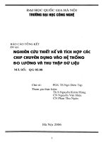 Nghiên cứu thiết kế và tích hợp các chip chuyên dụng vào hệ thống đo lường và thu thập dữ liệu