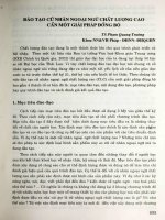 Đào tạo cử nhân ngoại ngữ chất lượng cao cần một giải pháp đồng bộ