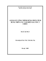 Giám sát công trình dùng phân tích rung trên các cảm biến gia tốc 3 chiều