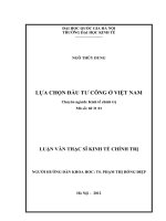 Lựa chọn đầu tư công ở Việt Nam