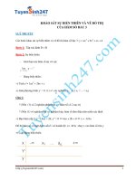 khảo sát và vẽ đồ thị hàm số 1