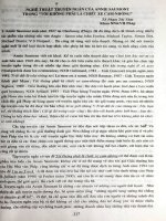 Nghệ thuật truyện ngắn cảu Annie Saumont trong Tôi không phải là chiếc xe cam-nhông