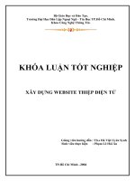 XÂY DỰNG WEBSITE THIỆP ĐIỆN TỬ