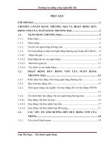 Huy động vốn và các giải pháp nâng cao hiệu quả huy động vốn tại Ngân hàng Thương mại cổ phần Bắc Á chi nhánh Kim Liên