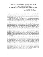 Một số vấn đề về đổi mới phương pháp dạy - học môn tâm lý học ở trường đại học ngoại ngữ - Đại học quốc gia Hà Nội