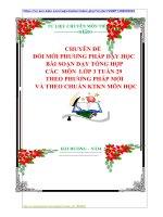 CHUYÊN ĐỀ   ĐỔI MỚI PHƯƠNG PHÁP DẠY HỌC   BÀI SOẠN DẠY TỔNG HỢP  CÁC  MÔN  LỚP 3 TUẦN 29  THEO PHƯƠNG PHÁP MỚI   VÀ THEO CHUẨN KTKN MÔN HỌC