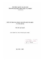 Một số phương pháp chuyển đổi tín hiệu và ứng dụng