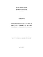 Sự điều chỉnh chính sách kinh tế của Mỹ đối với khu vực Châu Á - Thái Bình Dương những năm đầu thế kỷ 21 và tác động của nó đến Việt Nam