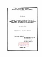 Chế tạo và nghiên cứu tính chất vật lý của một số kim loại chuyển tiếp hoặc đất hiếm trong nền ôxít bằng phương pháp hóa.PDF