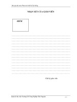 Bài tập dài môn phân tích thiết kế hệ thống