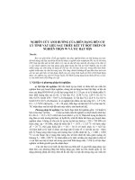 NGHIÊN CỨU ẢNH HƯỞNG CỦA BIẾN DẠNG ĐẾN CƠ LÝ TÍNH VẬT LIỆU SAU THIÊU KẾT TỪ BỘT THÉP CÓ NGHIỀN TRỘN W VÀ TiC HẠT MỊN