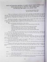 Một số phương hướng và biện pháp nhằm nâng cao tính khách quan trong việc kiểm tra, đánh giá tri thức của sinh viên.PDF