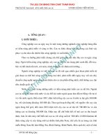 ĐỒ ÁN Thiết kế bể aerotank xử lý nước thải cao su