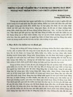 Những vấn đề kiểm tra và đánh giá trong dạy-học ngoại ngữ nhằm nâng cao chất lượng đào tạo