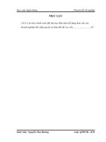 Chuyên đề tốt nghiệp: Chiến lược cạnh tranh trên thị trường nội địa của công ty cổ phần May Nông Nghiệp giai đoạn 2011 đến 2015