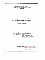 Chế tạo và nghiên cứu vật liệu Perovskite nhiệt điện