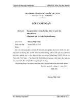 hoàn thiện công tác thẩm định tài chính dự án vay vốn tại ngân hàng TMCP Đầu Tư và Phát triển Việt Nam-chi nhánh Hà Tĩnh