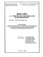 đề mục  Nghiên cứu đặc điểm bùn cát, các đặc trưng thủy văn động lực và hình thái tác động đến sự ổn định của sông ngòi (Lấy sông Lam làm đối tượng chính để nghiên cứu
