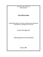 Đổi mới hệ thống ngân hàng thương mại trong bối cảnh mới của nền kinh tế Việt Nam
