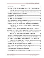 Nâng cao hiệu quả cho vay tiêu dùng tại ngân hàng TMCP Đầu Tư & Phát Triển việt nam - CN sở Giao Dịch 1