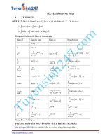 nguyên hàm từng phần