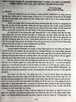 Một vài suy nghĩ về phương pháp dạy và học các môn lý tuyết tiếng trong đào tạo sau đại học ngành ngoại ngữ