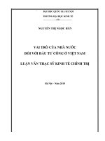 Vai trò của nhà nước đối với đầu tư công ở Việt Nam