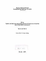 Nghiên cứu hiệu ứng cộng hưởng plasmon bề mặt của các hạt kim loại có kích thước nanometers