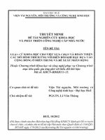 Luận cứ khoa học cho việc lựa chọn và hoàn thiện các mô hình thích ứng với biến đổi khí hậu dựa vào cộng đồng ở Miền Trung và đề xuất nhân rộng