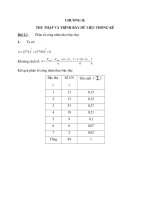 câu hỏi đáp án môn nguyên lý thống kê