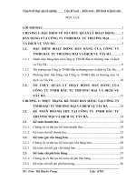 Hoàn thiện kế toán bán hàng tại Công ty TNHH đầu tư thương mại và dịch vụ Tây Hà