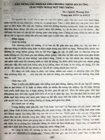 Xây dựng các Module cho chương trình bồi dưỡng giáo viên ngoại ngữ phổ thông