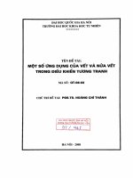 Một số ứng dụng của vết và nửa vết trong điều khiển tương tranh