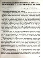 Một số vấn đề về tiểu thuyết pháp hiện đại và những suy nghĩ về giảng dạy môn văn học Pháp