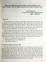 Sinh viên hệ đào tạo cử nhân chất lượng cao bàn về đào tạo cử nhân ngoại ngữ chất lượng cao