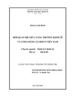 Mối quan hệ giữa tăng trưởng kinh tế và công bằng xã hội ở Việt Nam