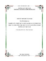 nghien cứu thiết kế chế tạo đồ gá cắt phôi tấm phục vụ cho công việc hàn và cắt tại xưởng cơ khí